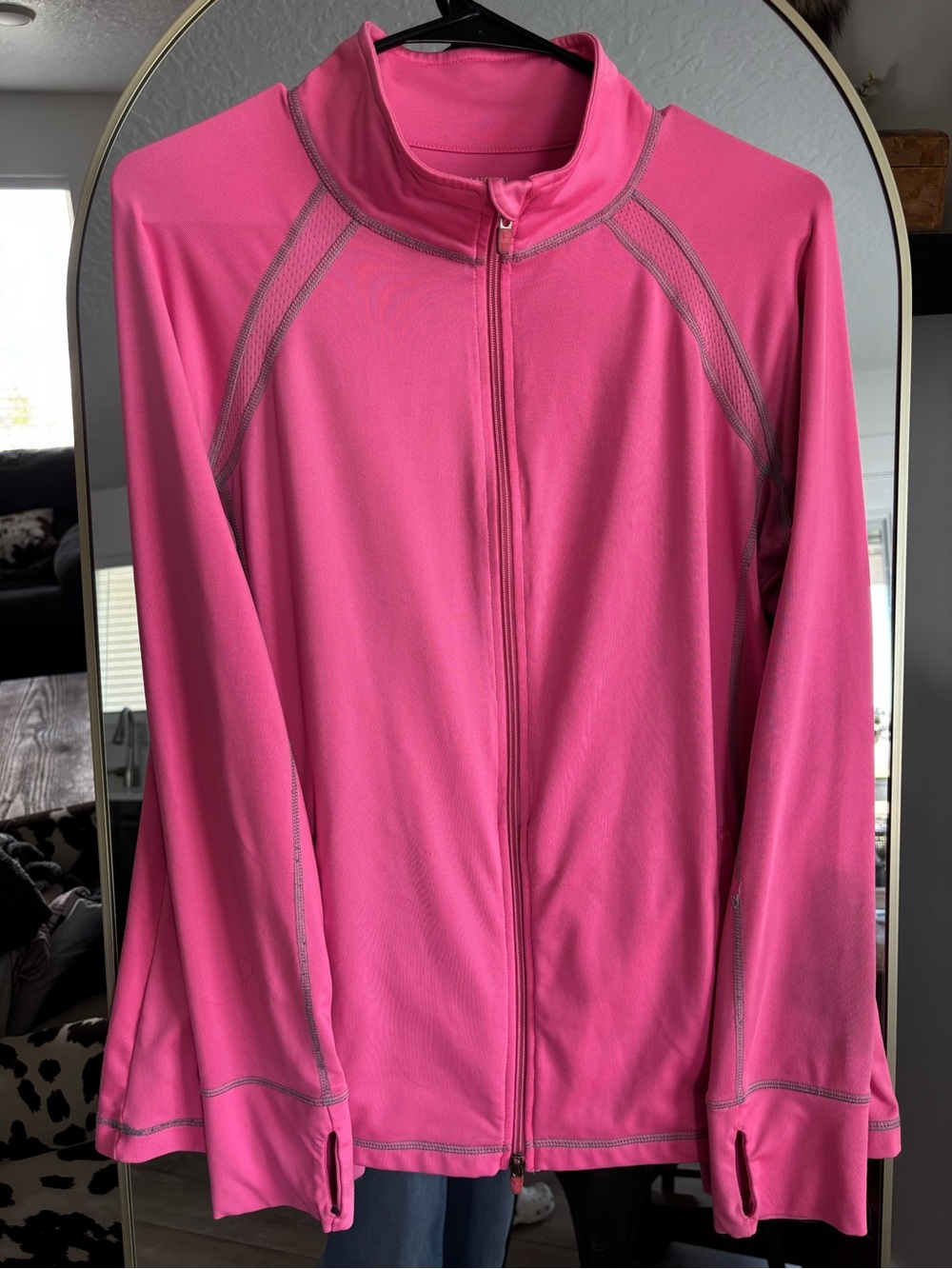 Danskin Now Hot Pink Full-Zip Active Jacket